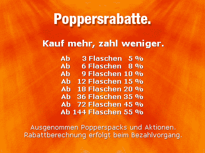 Poppersrabatte